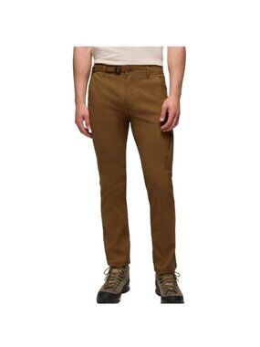 Prana Zion Straight Slim Pant Mens 36x34 Hiking Outdoor Gorpcore Stretch Sepia